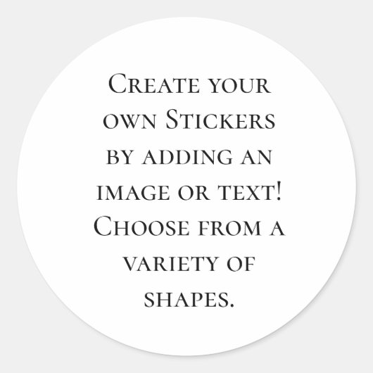 Sticker Rond Créez votre propre personnalisation Customisée (Devant)