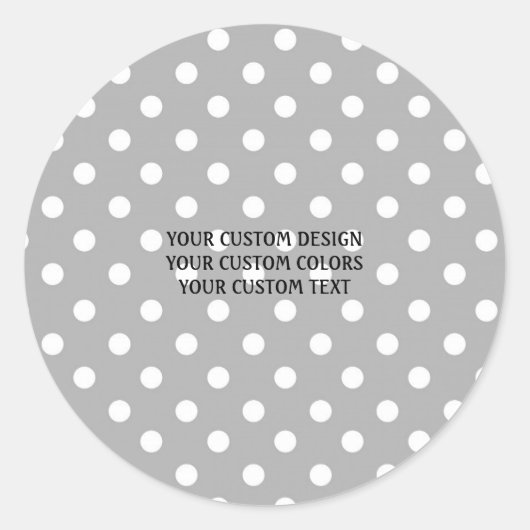 Sticker Rond Créez Votre Propre Personnalisé (Devant)