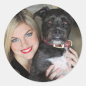 Sticker Rond Créez votre propre photo (Devant)