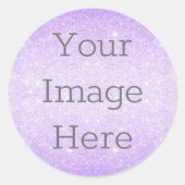 Sticker Rond Créez votre propre poussière de Parties scintillan (Devant)