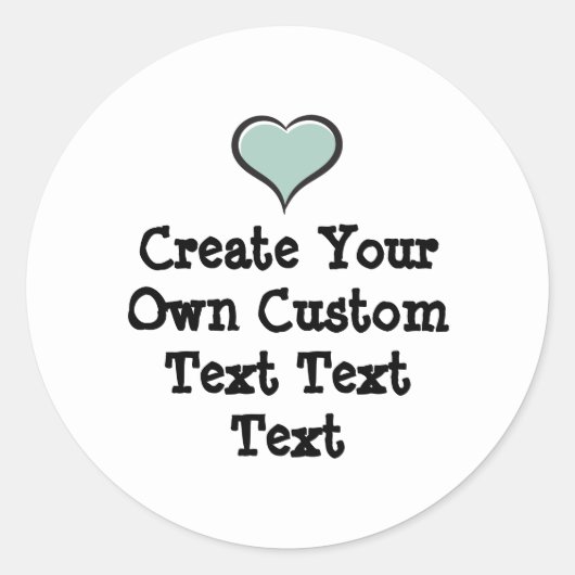 Sticker Rond Créez votre propre texte personnalisé sur fond bla (Devant)