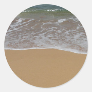 Sticker Rond Créez votre propre thème de plage