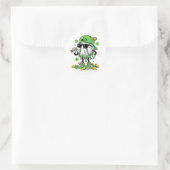 Sticker Rond Crème glacée Baseball Drip Saint-Patrick (Sac)