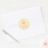 Sticker Rond Crème glacée douce Toppers/Stickers Cupcake Annive (Enveloppe)
