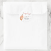 Sticker Rond Crème glacée Fête des mariées ramassée (Sac)