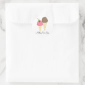 Sticker Rond Crème Glacée - Fondue Sur Vous (Sac)