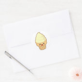 Sticker Rond Crème glacée Kawaii (Enveloppe)