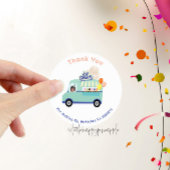 Sticker Rond Crème glacée Vous hurlez Anniversaire