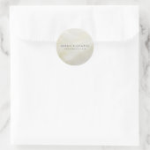 Sticker Rond Crème Mère de Pearl Pretty Shell (Sac)