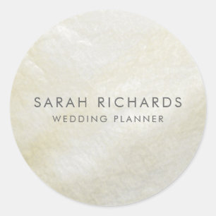 Sticker Rond Crème Mère de Pearl Pretty Shell