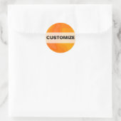 Sticker Rond Crème orange (Sac)