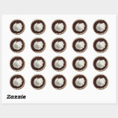 Sticker Rond Crème Whiam Chocolate Pudding Pie Alimentation (Feuille)