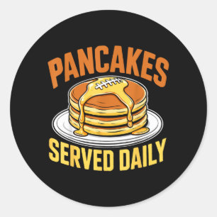 Sticker Rond Crêpes servies quotidiennement Football