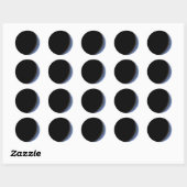 Sticker Rond Crescent Moon (Feuille)