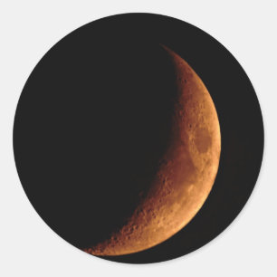 Sticker Rond Crescent Moon