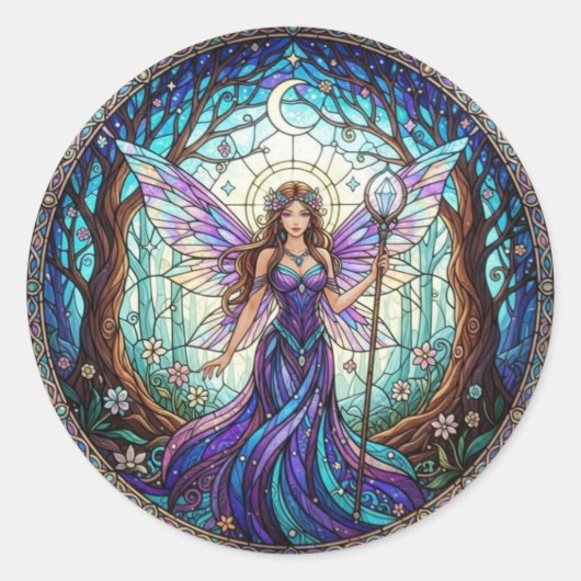 Sticker Rond CrescentMoonFairy (Devant)