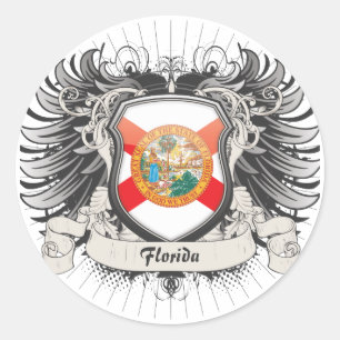 Sticker Rond Crest de Floride