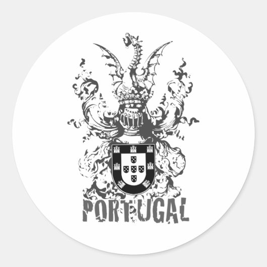 Sticker Rond Crest Dragon et Knight (Devant)