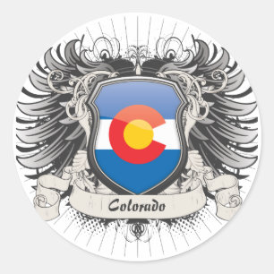 Sticker Rond Crest du Colorado