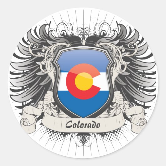 Sticker Rond Crest du Colorado (Devant)