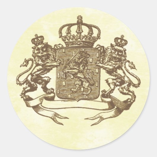 Sticker Rond Crest Royal (Devant)