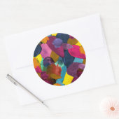 Sticker Rond Crête de couleur 3 (Enveloppe)