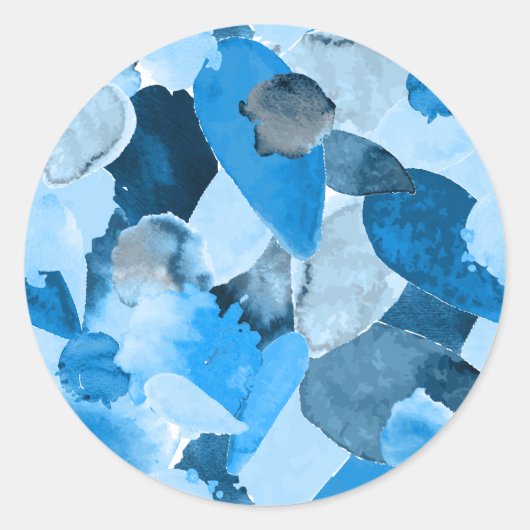 Sticker Rond Crête de couleur 6 (Devant)