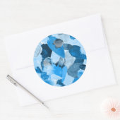 Sticker Rond Crête de couleur 6 (Enveloppe)