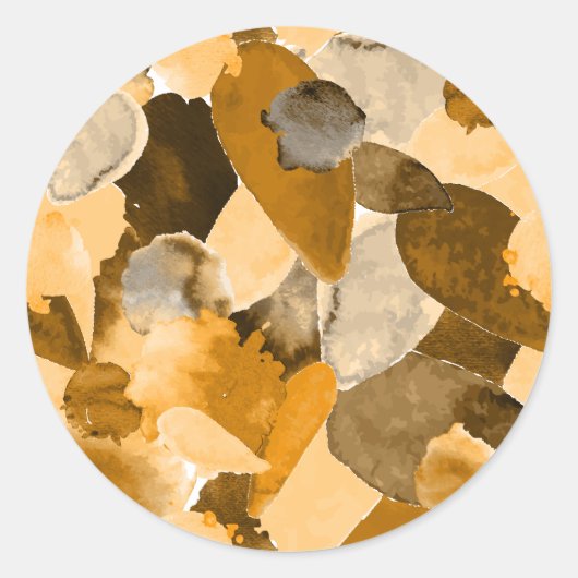Sticker Rond Crête de couleur 8 (Devant)