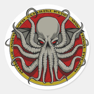 Sticker Rond Crête de Cthulu
