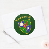 Sticker Rond Crête de Ranger - Sua Sponte (Enveloppe)