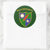Sticker Rond Crête de Ranger - Sua Sponte (Sac)