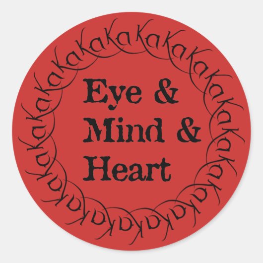 Sticker Rond Crète et roue de Gunslinger de Ka (Devant)