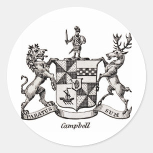 STICKER ROND CRÊTE FAMILIALE CAMPBELL