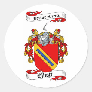 STICKER ROND CRÊTE FAMILIALE ELLIOTT - PLATEAU D'ARMES ELLIOTT