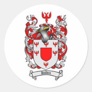 STICKER ROND CRÊTE FAMILIALE HOLDEN - MANTEAU D'ARMES