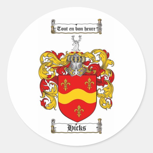 STICKER ROND CRÊTE FAMILIALE IPCH - TÊTE D'ARMES IPCH (Devant)