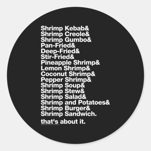 Sticker Rond Crevettes à bec de forêt (Devant)