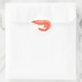 Sticker Rond Crevettes bouillies (Sac)