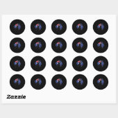 Sticker Rond Cricket Australie (Feuille)