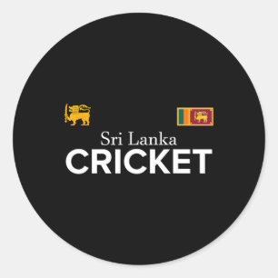 Sticker Rond Cricket Sri Lanka Meilleurs Cadeaux pour Fans pour