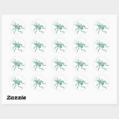 Sticker Rond Cricket vert Poetica (Feuille)
