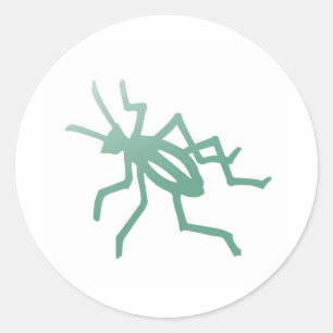 Sticker Rond Cricket vert Poetica