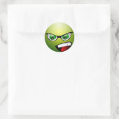 Sticker Rond Crie Green Meanie (Sac)