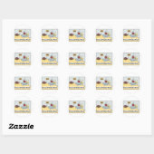 Sticker Rond Crimes de passion Fruit Zazzle (Feuille)