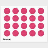 Sticker Rond Crimson brossé (Feuille)