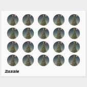 Sticker Rond Crimson Noel (Feuille)