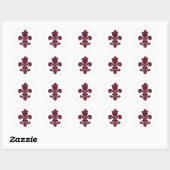 Sticker Rond Crimson Wine Goth (Feuille)