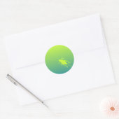 Sticker Rond Criquet jaune-vert (Enveloppe)