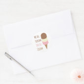 Sticker Rond Cris De Glace (Enveloppe)